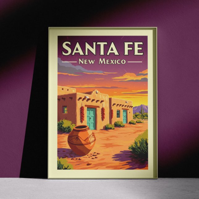 Póster Vintage Santa Fe Nuevo México (Subido por el creador)