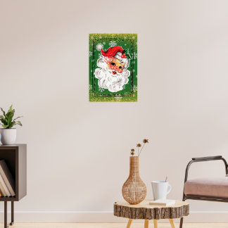 Póster Vintage Santa Poster