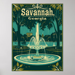 Póster Vintage Savannah