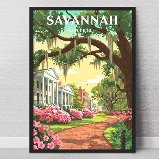 Póster Vintage Savannah Georgia (Subido por el creador)