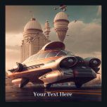 Póster Vintage Science Fiction Spectacular Flying Cars of<br><div class="desc">Whether you're a fan of classic science fiction or simply appreciate the art of vintage posters, "Retro-Futuristic Dreams" is a must-have for your collection. Hang it up in your home, office, or studio and let it transport you to a world of endless possibilities and incredible technology. Don't miss out on...</div>