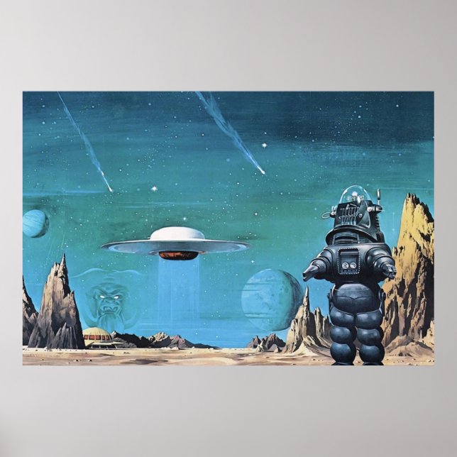 Póster Vintage Science Fiction  UFO (Frente)