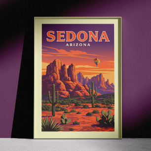 Póster Vintage Sedona Arizona