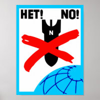 Vintage sin Poster soviético de armas nucleares