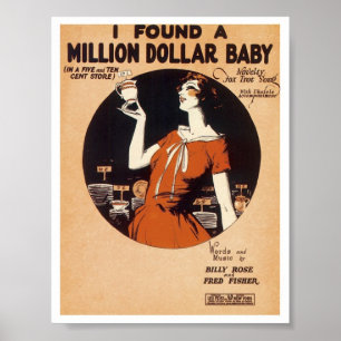 Póster Vintage Songsheet 1900's-1920's