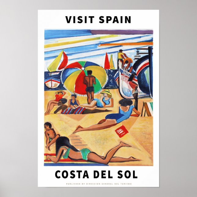 Póster Vintage Spain Travel Poster (Frente)