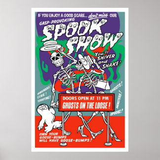 Póster Vintage Spook Show Poster