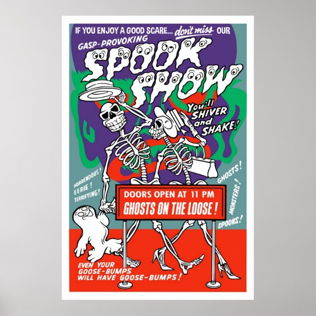 Póster Vintage Spook Show Poster (Frente)