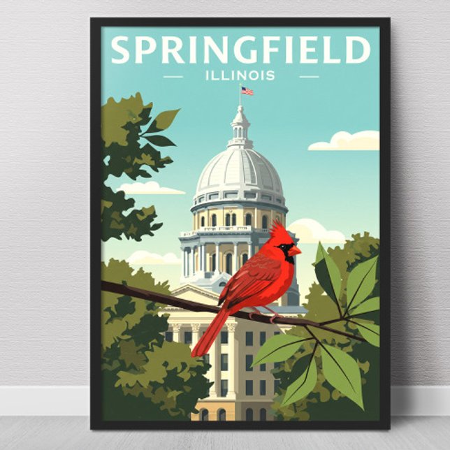 Póster Vintage Springfield Illinois (Subido por el creador)