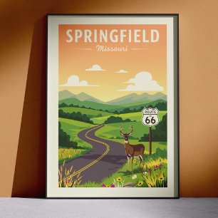 Póster Vintage Springfield Missouri