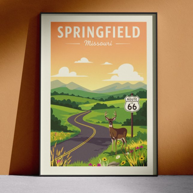 Póster Vintage Springfield Missouri (Subido por el creador)
