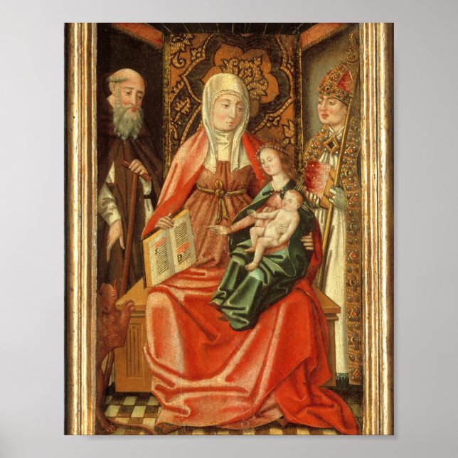 Póster Vintage St Anne y Virgin Mary (Frente)