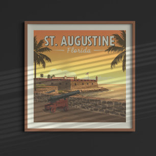 Póster Vintage St. Augustine Florida
