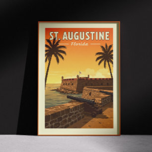 Póster Vintage St. Augustine Florida