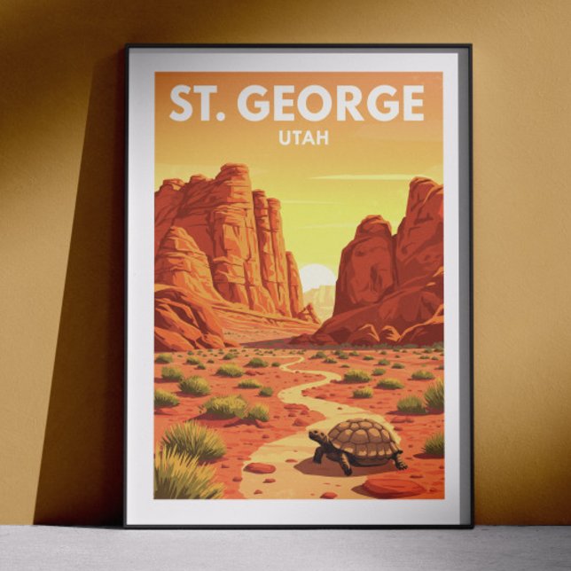 Póster Vintage St. George Utah (Subido por el creador)