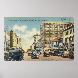 Póster Vintage St. Petersburg Florida