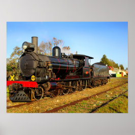 Póster Vintage Steam Train