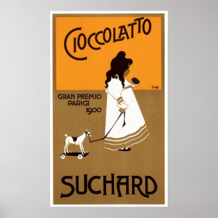 Póster Vintage Suchard Cioccolatto