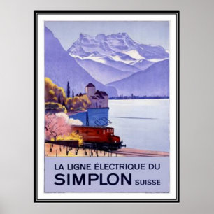 Póster Vintage Suiza -