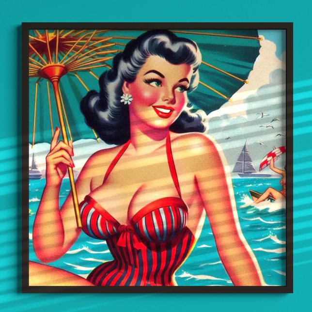 Póster Vintage Summer Pin-up (Subido por el creador)