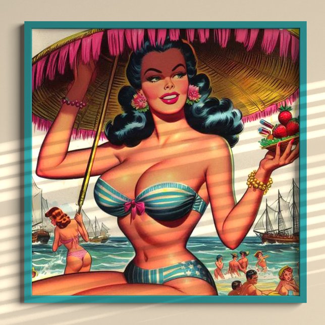 Póster Vintage Summer Pin-up (Subido por el creador)
