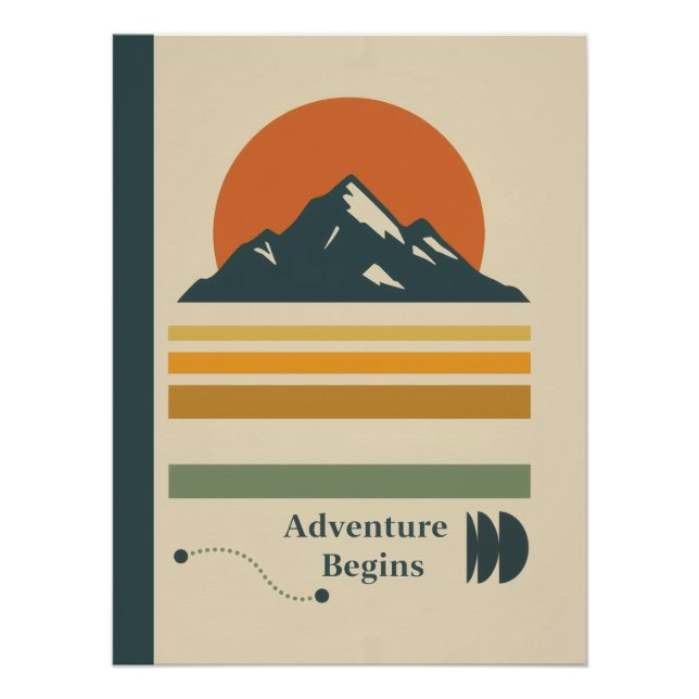 Póster Vintage Sunset (Anverso)