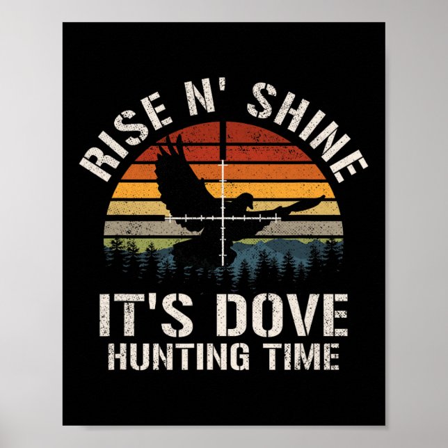 Póster Vintage Sunset Dove Hunting Season (Frente)