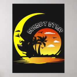 Póster Vintage Sunset Strip 