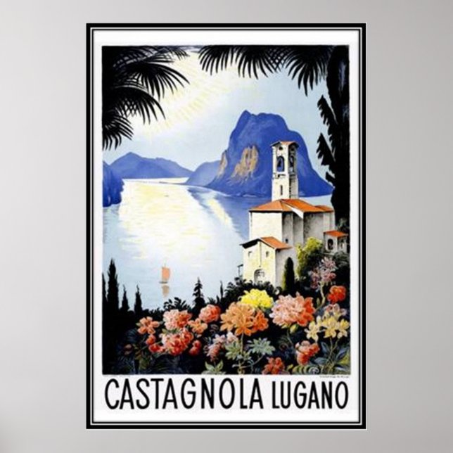 Póster Vintage Switzerland - (Frente)