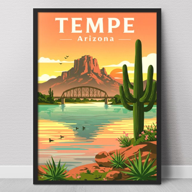 Póster Vintage Tempe Arizona (Subido por el creador)
