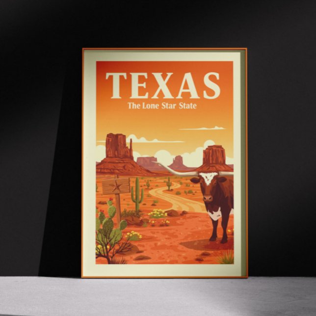 Póster Vintage Texas (Subido por el creador)
