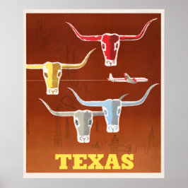 Póster Vintage Texas Poster