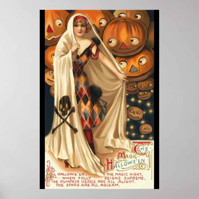 Póster Vintage The Magic Halloween (Frente)