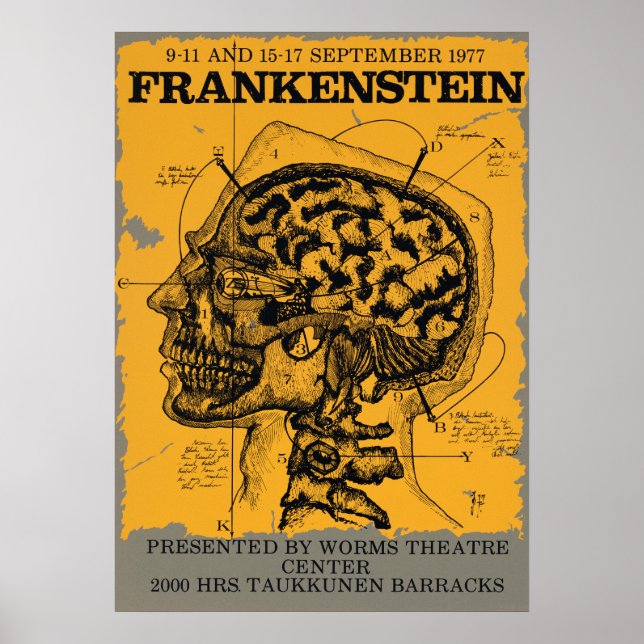 Póster Vintage Theater Play Advertisement (Frente)