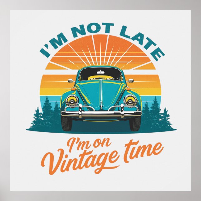 Póster Vintage Time Ride (Frente)