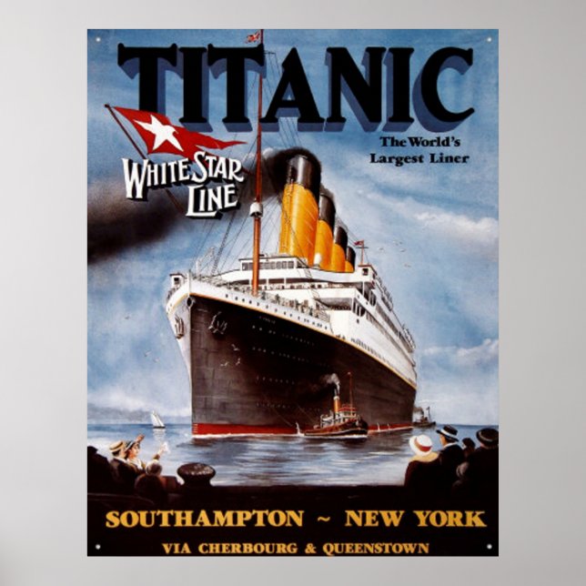 Póster Vintage TITANIC POSTER (Frente)