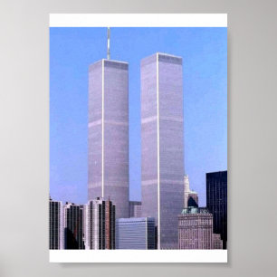 Póster Vintage Torres Gemelas del World Trade Cent