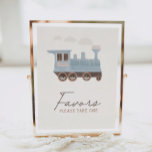 Póster Vintage Train Birthday Party favorece el Rótulo<br><div class="desc">Invite a amigos y familiares a tomar un favor en el cumpleaños de su pequeña con este cartel temático sobre el tren.</div>