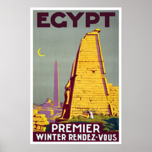 Póster Vintage travel,Egypt