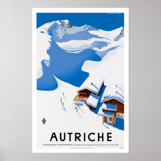 Póster Vintage Travel Poster - Autriche Austria