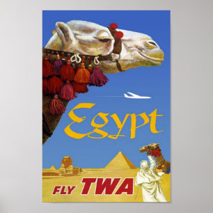 Póster Vintage Travel Poster Egypt