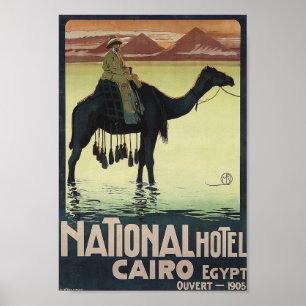 Póster Vintage Travel Poster Egypt Adventure