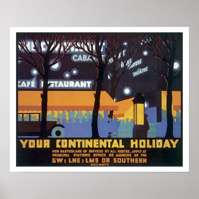 Póster Vintage Travel Southern Railway (Frente)