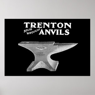 Póster Vintage Trenton Anvil Blacksmiting