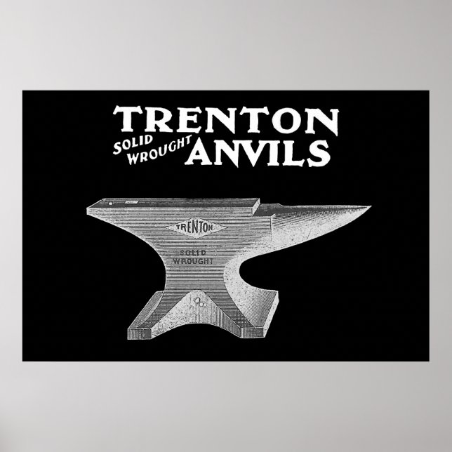 Póster Vintage Trenton Anvil Blacksmiting (Frente)