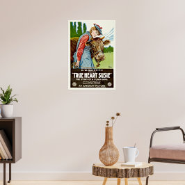 Póster Vintage True Heart Susie Silent Hollywood Movie
