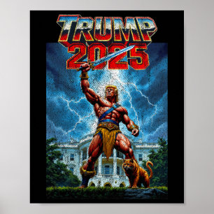 Póster Vintage Trump, 47° presidente de Estados Unidos