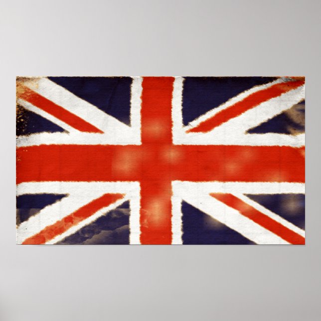 Póster Vintage Union Jack Poster (Frente)