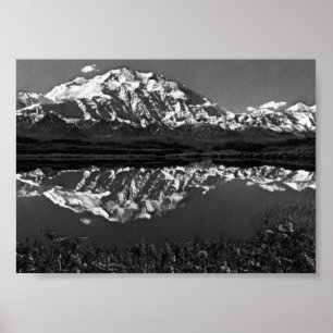 Póster Vintage USA Alaska magnífico mt mckinley