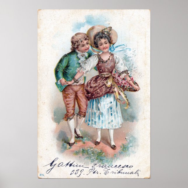 Póster Vintage Valentine (Frente)